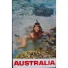 Australia Great Barrier Reef vintage 1965 travel tourism poster - illustraction Gallery
