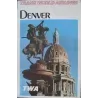 TWA Denver vintage 1973 Airlines travel poster - illustraction Gallery
