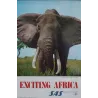 SAS Airlines Africa vintage 1968 travel poster - illustraction Gallery