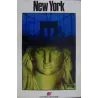 United Airlines New York 1985 travel poster - illustraction Gallery