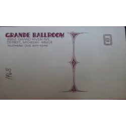 RGP 87 The Crazy World Of Arthur Brown Grande Ballroom concert postcard - illustraction Gallery