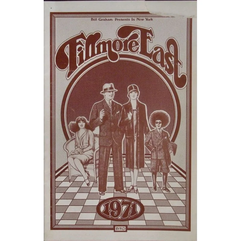 Elton John 1971 Fillmore East concert program - illustraction Gallery