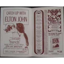 Elton John 1971 Fillmore East concert program - illustraction Gallery