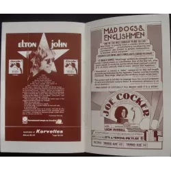 Elton John 1971 Fillmore East concert program - illustraction Gallery