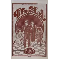 Elton John 1971 Fillmore East concert program - illustraction Gallery
