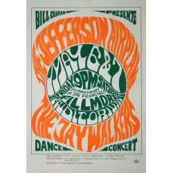 Jefferson Airplane Fillmore West BG05 concert poster - illustraction Gallery
