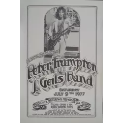Peter Frampton 1977 Phoenix concert poster - illustraction Gallery