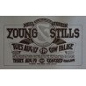 Neil Young and Stephen Stills 1976 San Francisco concert poster - illustraction Gallery
