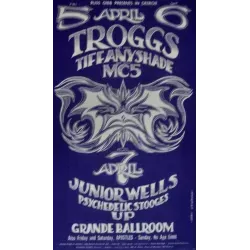 RGP 77 The Troggs Grande Ballroom concert postcard - illustraction Gallery