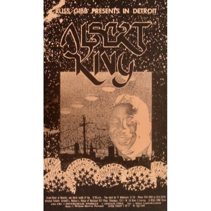 RGP 100 Albert King Grande Ballroom concert postcard - illustraction Gallery - illustraction Gallery