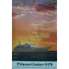 Princess Cruises vintage 1977 travel poster - illustraction Gallery