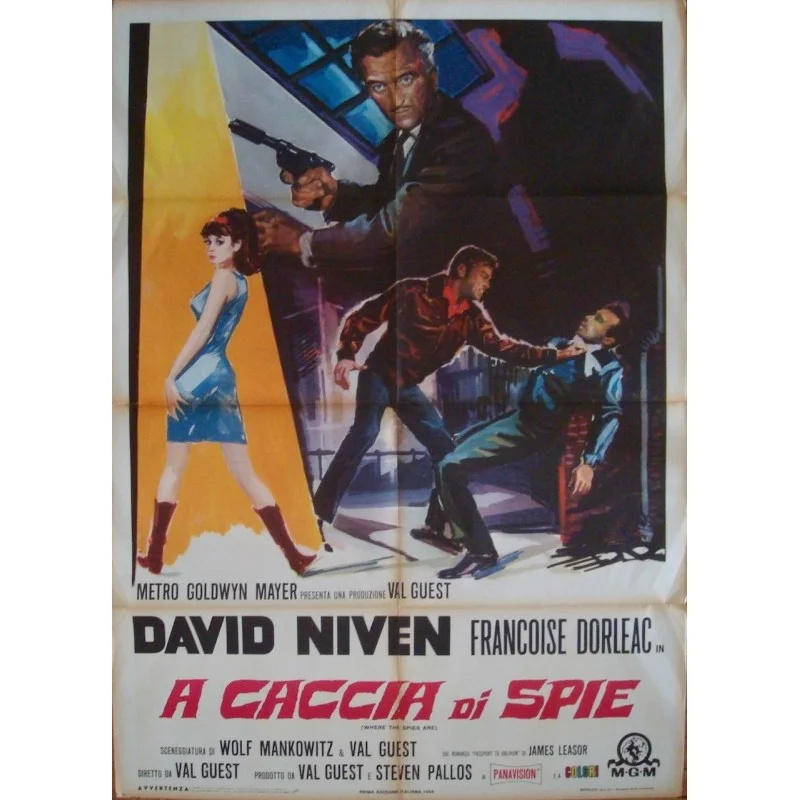 Where The Spies Are Italian movie poster - illustraction Gallery