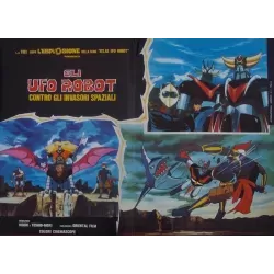 UFO Robot Goldorak Versus The Space Invaders Italian Fotobusta movie poster set - illustraction Gallery