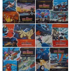 UFO Robot Goldorak Versus The Space Invaders Italian Fotobusta movie poster set - illustraction Gallery