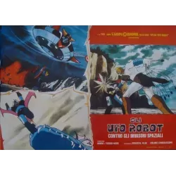 UFO Robot Goldorak Versus The Space Invaders Italian Fotobusta movie poster set - illustraction Gallery