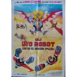 UFO Robot Goldorak Versus The Space Invaders Italian movie poster - illustraction Gallery