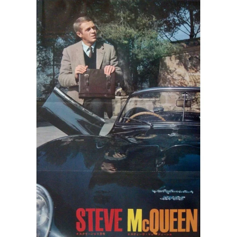 Steve McQueen Thomas Crown Affair 1970 Japanese personality poster - illustraction Gallery