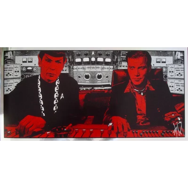 Star Trek Glitter limited edition print by Blunt Graffix - illustraction Gallery
