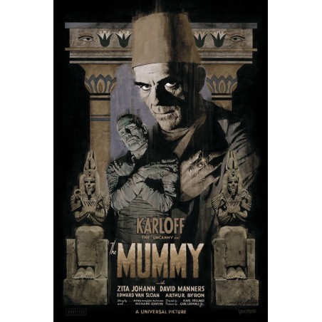 The Mummy Limited Edition Variant Print By Paul Mann - Illustraction ...