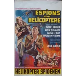 Man From UNCLE: The Helicopter Spies Belgian movie poster - illustraction Gallery