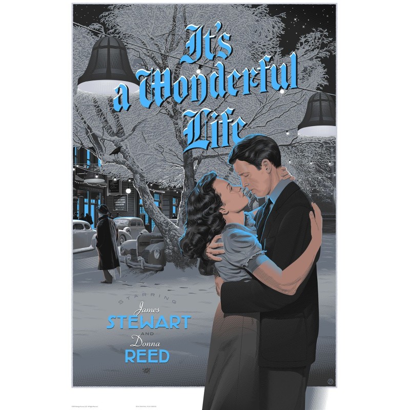 It's A Wonderful Life limited edition variant print by Laurent Durieux - illustraction Gallery