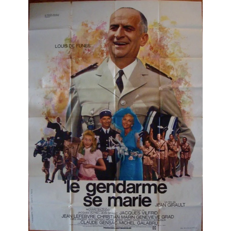 Le gendarme se marie French movie poster - illustraction Gallery