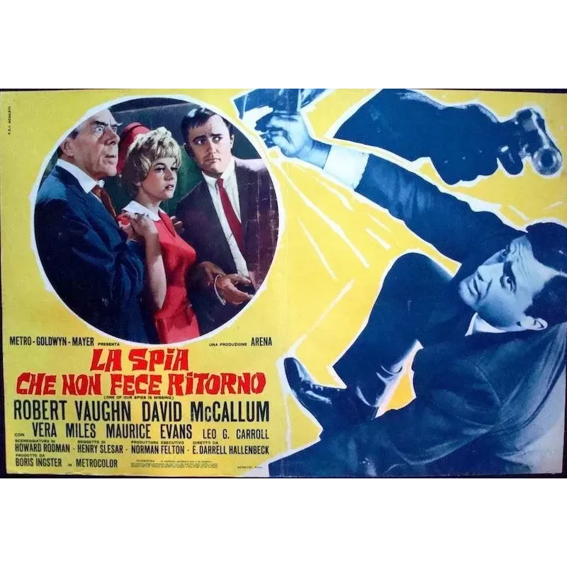 MAN From UNCLE: One Of Our Spies Is Missing Italian fotobusta movie poster - Illustraction Gallery
