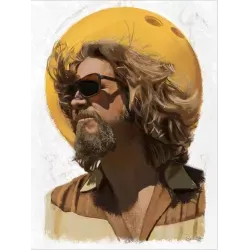 The Big Lebowski The Dude limited edition print by Dave O'Flanagan - illustraction Gallery