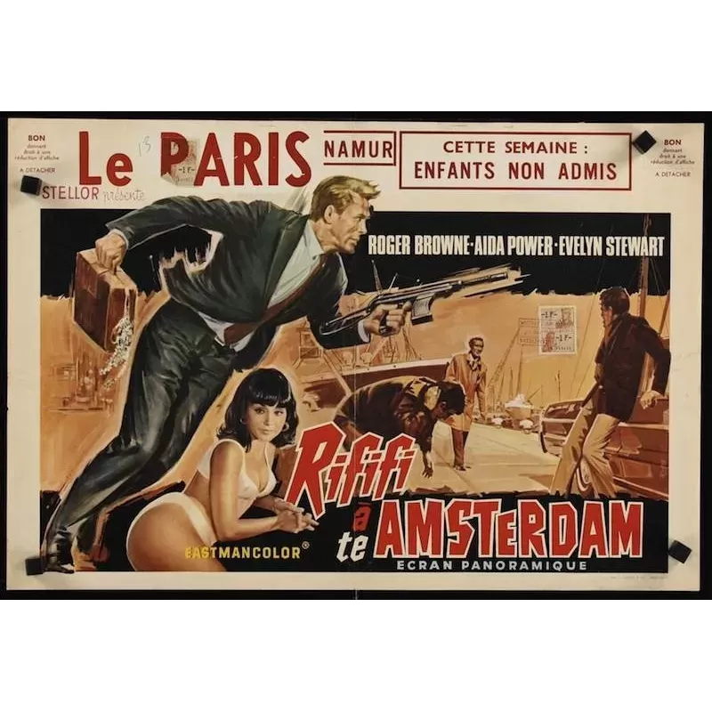 Rififi In Amsterdam Belgian movie poster - Illustraction Gallery