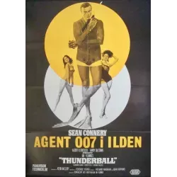 James Bond's Thunderball Danish movie poster - illustraction Gallery