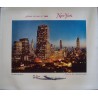 TWA New York vintage 1955 travel poster - illustraction Gallery