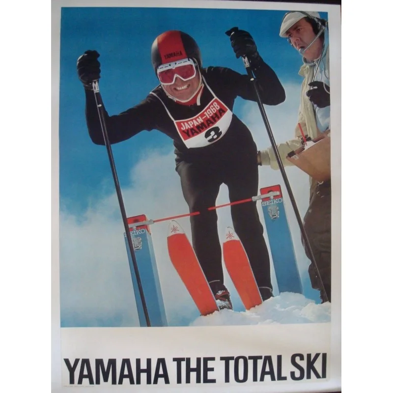 Yamaha The Total Ski 1967 Japanese advertising poster - illustraction Gallery