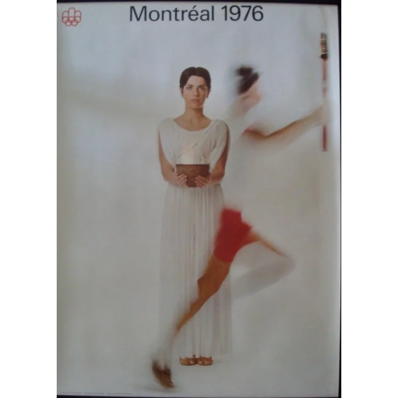 Montreal 1976 Olympics Games Torch vintage poster - illustraction Gallery