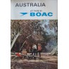 BOAC Australia vintage 1967 Airlines travel poster - illustraction Gallery