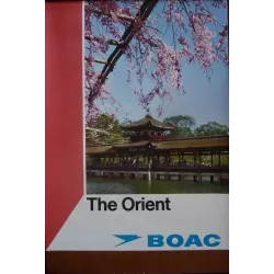 BOAC The Orient vintage 1971 Airlines travel poster - illustraction Gallery