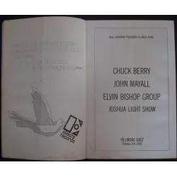Chuck Berry 1969 Fillmore East concert program - illustraction Gallery