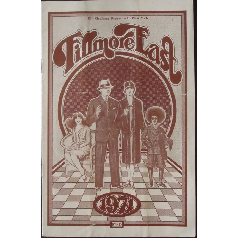 Fleetwood Mac 1971 Fillmore East concert program - illustraction Gallery