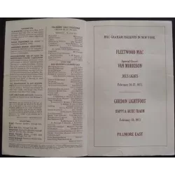 Fleetwood Mac 1971 Fillmore East concert program - illustraction Gallery