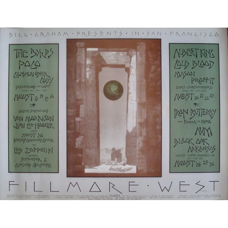 The Byrds BG246 Fillmore concert poster - illustraction Gallery