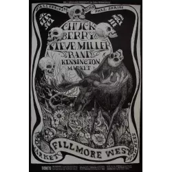 Chuck Berry BG135 Fillmore concert poster - illustraction Gallery