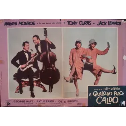 Some Like It Hot Italian fotobusta movie poster - illustraction Gallery