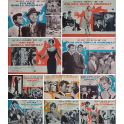 Who Was That Lady? Italian fotobusta movie poster set - illustraction Gallery