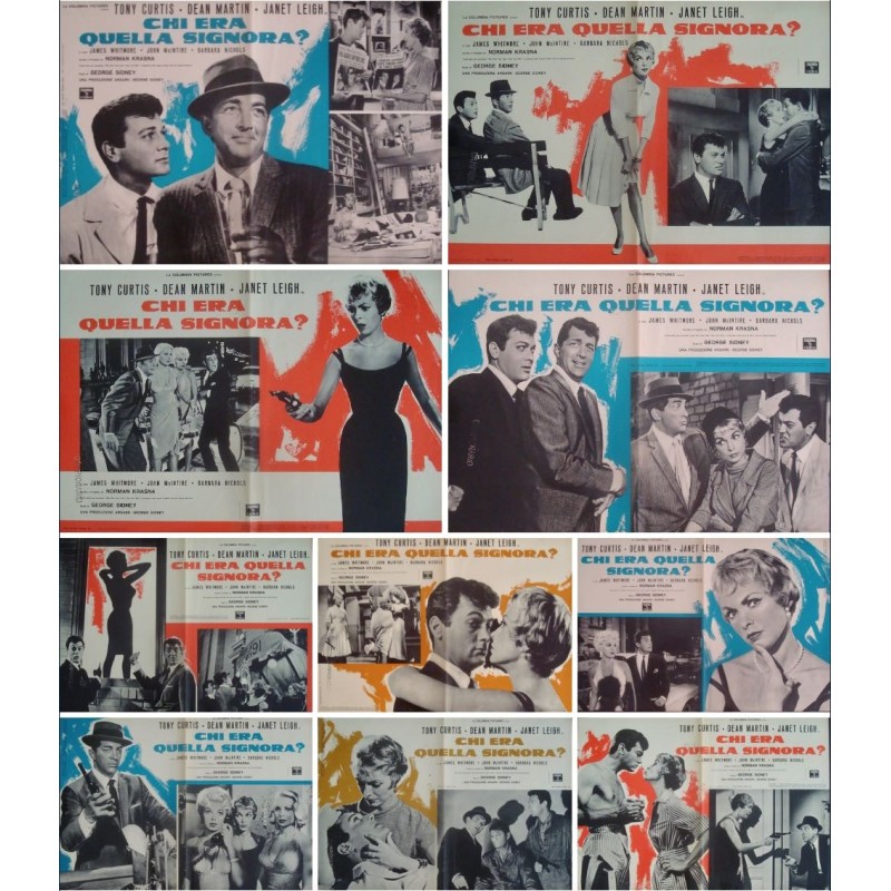 Who Was That Lady? Italian fotobusta movie poster set - illustraction Gallery