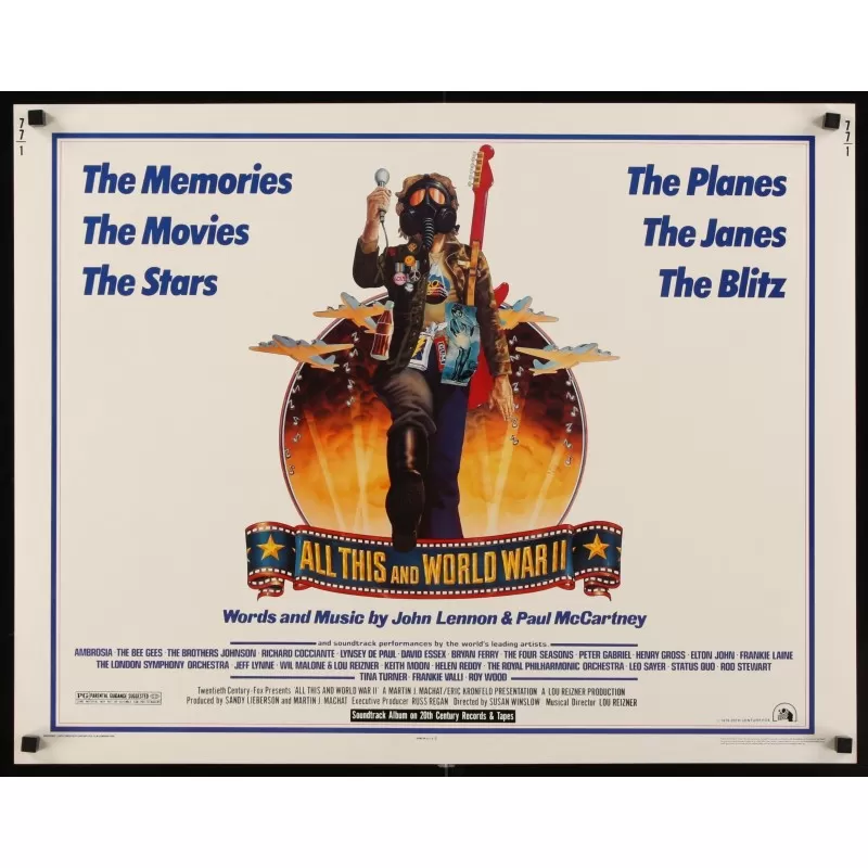 All this and world War 2 half sheet movie poster - illustraction Gallery All this and world War 2 half sheet movie poster - illustraction Gallery