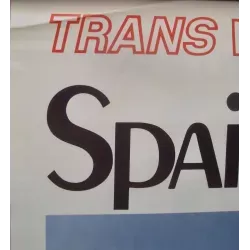 TWA Spain Barcelona vintage 1973 Airlines travel poster - illustraction Gallery