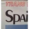 TWA Spain Barcelona vintage 1973 Airlines travel poster - illustraction Gallery