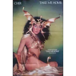 Cher Take Me Home 1979 promotional record poster - illustraction Gallery