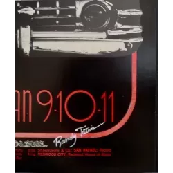 Led Zeppelin 1969 Fillmore West BG 155 concert poster - illustraction Gallery