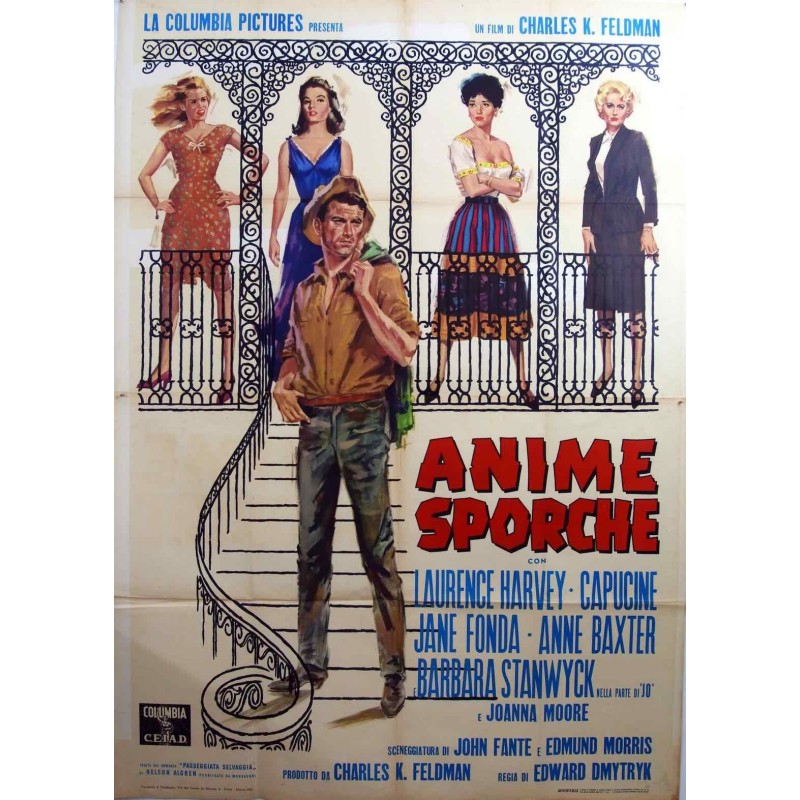 Walk On The Wild Side Italian movie poster - illustraction Gallery