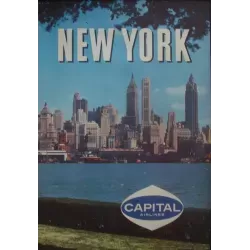 Capital Airlines New York vintage 1958 travel poster - illustraction Gallery